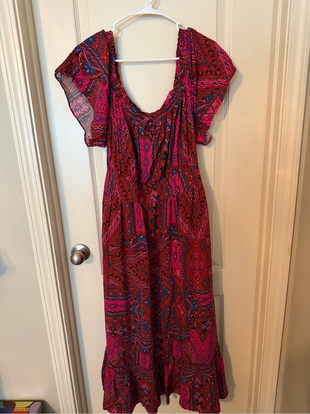 torrid Pink & Red Paisley Maxi Dress